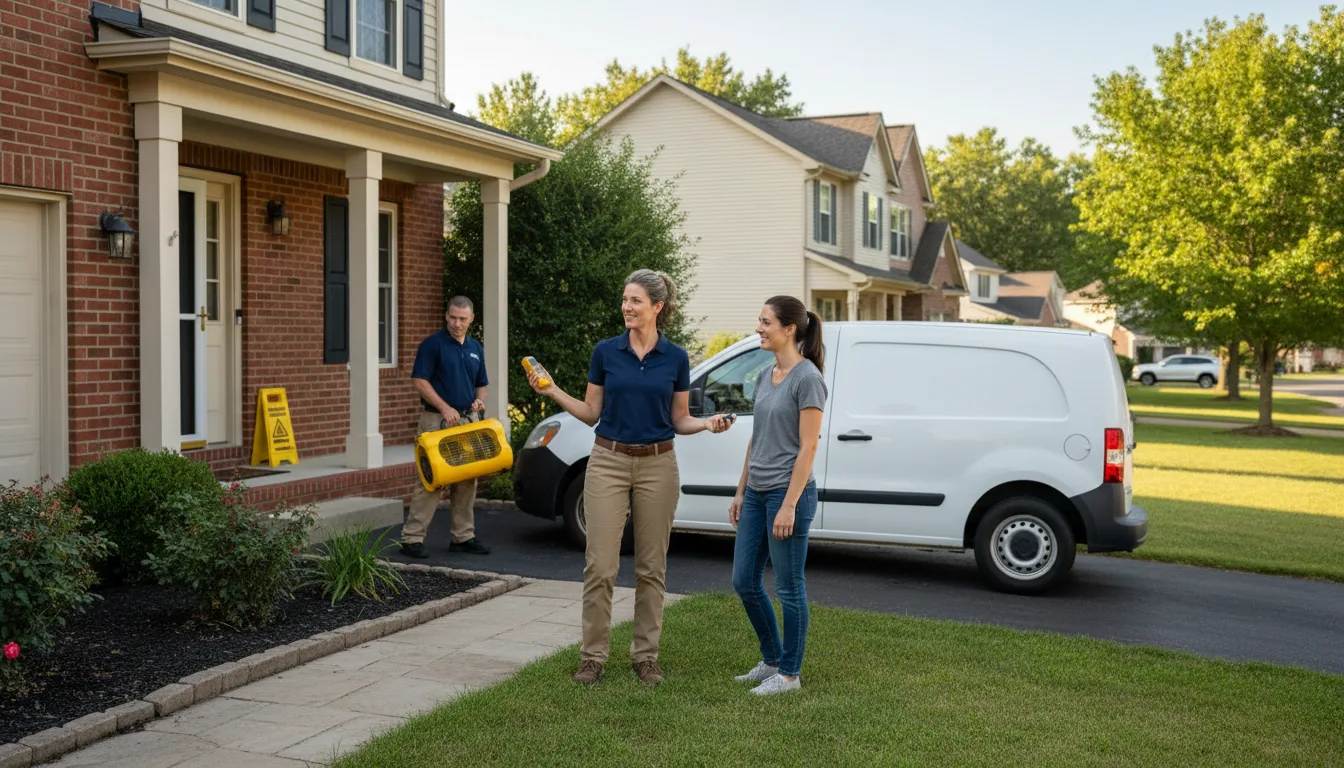 Residential water damage restoration in Newton, NC